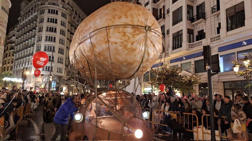 Uno de los elementos de la Cabalgata de Valncia 2026