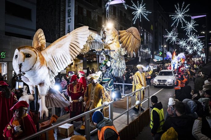 Cabalgata de los Reyes Magos en Andorra la Vella.