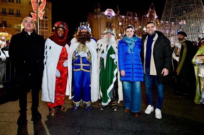 Reyes Magos en la Cabalgata de Santander