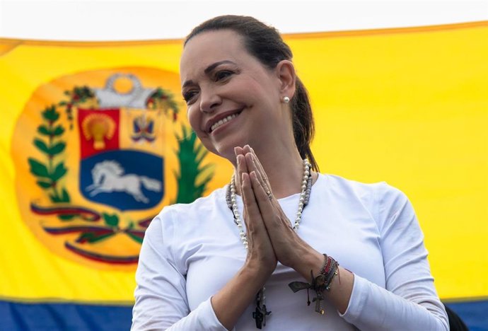 Archivo - La líder opositora venezolana María Corina Machado