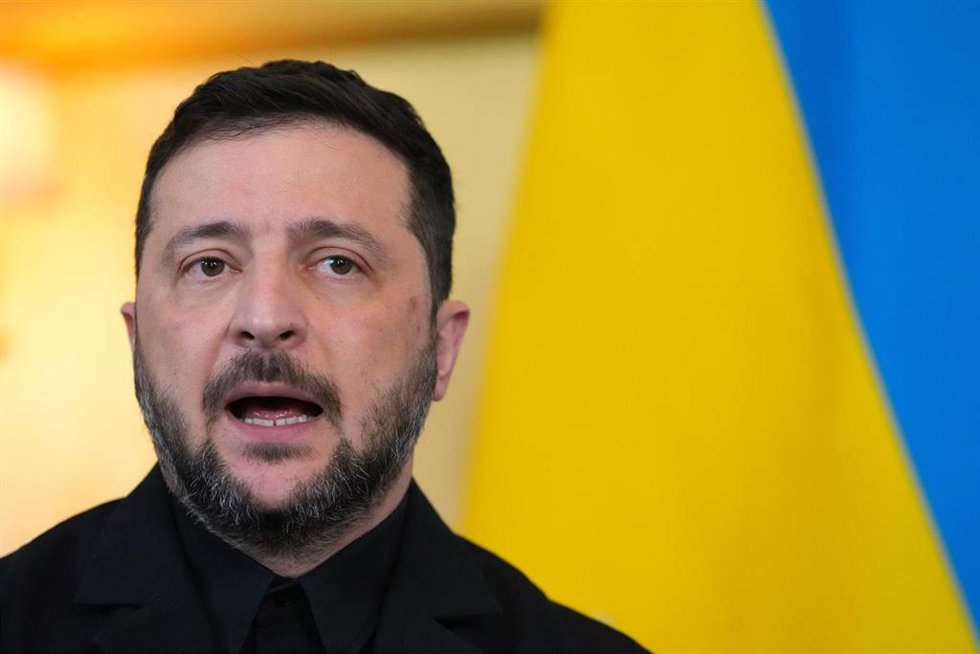 Archivo - El presidente de Ucrnaia, Volodimir Zelenski, durante una visita oficial a Reino Unido en octubre de 2025 (archivo)