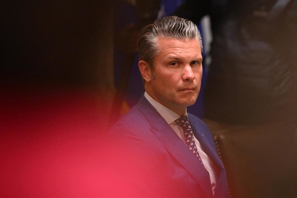 Archivo - El secretario de Defensa de Estados Unidos, Pete Hegseth, durante una reunión en la Casa Blanca en octubre de 2025 (archivo)