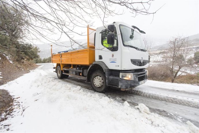 Maquinaria del Plan de Vialidad Invernal de la Diputación de Almería.