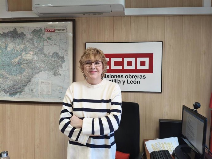 La secretaria general de Comisiones Obreras en Castilla y León, Ana Fernández de los Muros.