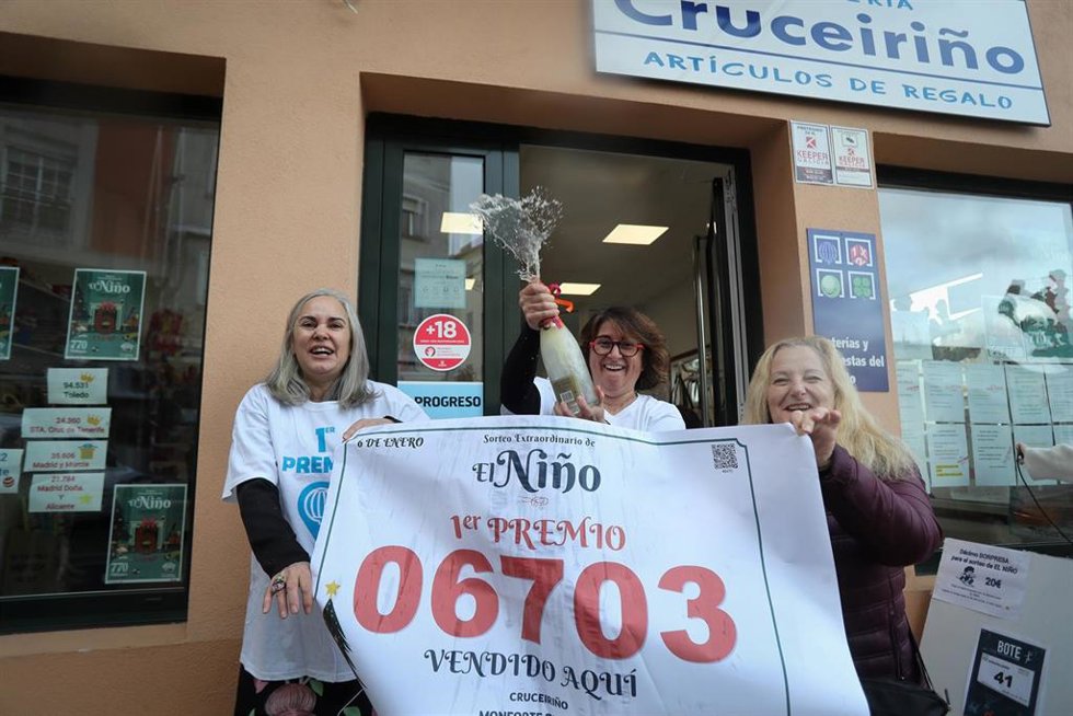 Agraciados con el Primer Premio del Sorteo Extraordinario de El Niño 2026