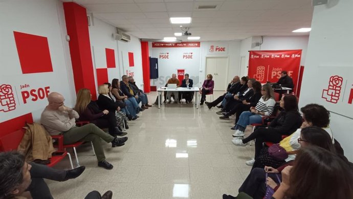 Reunión de la Ejecutiva local del PSOE de Jaén.