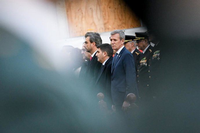 El presidente de la Xunta, Alfonso Rueda, en la Pascua Militar