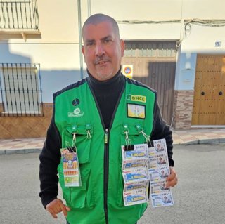 David Jiménez, vendedor de la ONCE en Antequera.