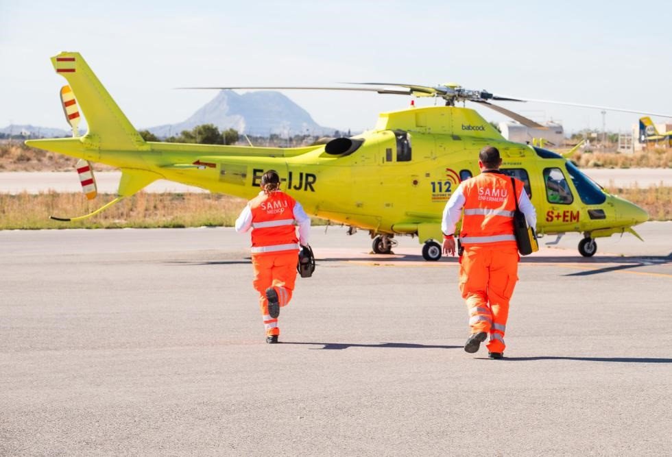 Archivo - Helicóptero medicalizado de la Generalitat