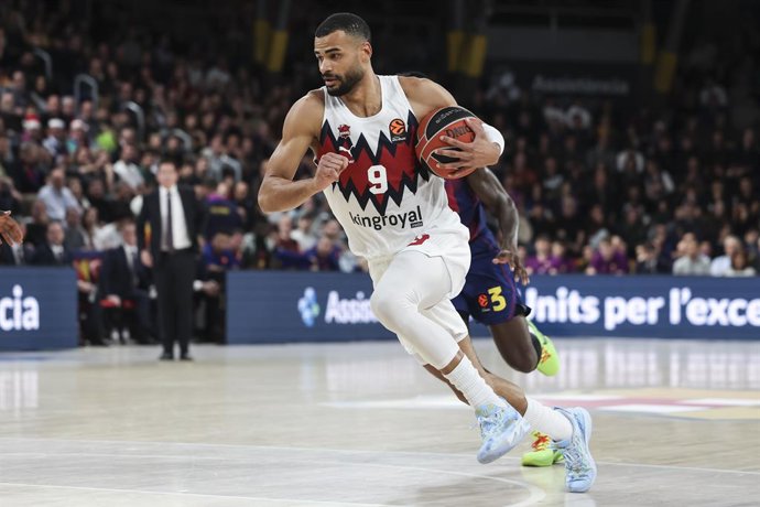 Timothe Luwawu-Cabarrot of Baskonia in action during the EuroLeague Regular Season Round 17 match played between FC Barcelona and Baskonia at Palau Blaugrana on December 19, 2025 in Barcelona, Spain.