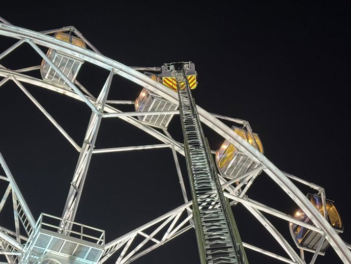Imagen del resacate en el parque Mágicas Navidades en Torrejón de Ardoz.