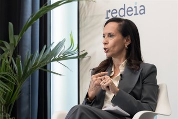 Archivo - La presidenta de Redeia, Beatriz Corredor