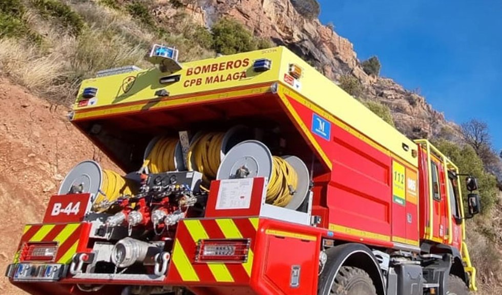 Archivo - Imagen de archivo de un vVehículo del Consorcio Provincial de Bomberos (CPB) de Málaga.