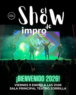 Impro Valladolid ofrece un espectáculo el viernes 9 de enero en el Teatro Zorrilla.