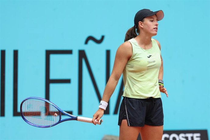 Archivo - La tenista española Kaitlin Quevedo durante un torneo