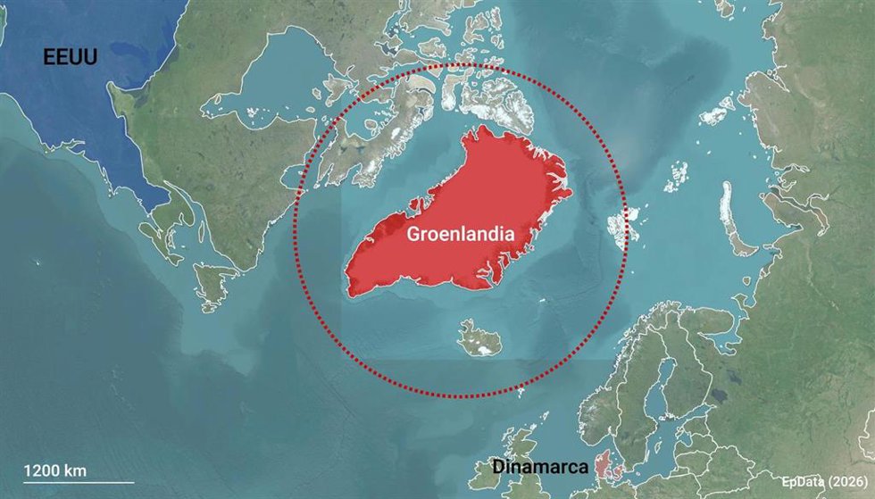 Situación de Groenlandia entre Estados Unidos y Dinamarca