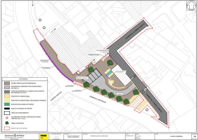 Renovación de la plaza de la Inmaculada en Palma
