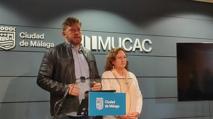 Foto de archivo de una rueda de prensa del portavoz del grupo Con Málaga, Nico Sguiglia.