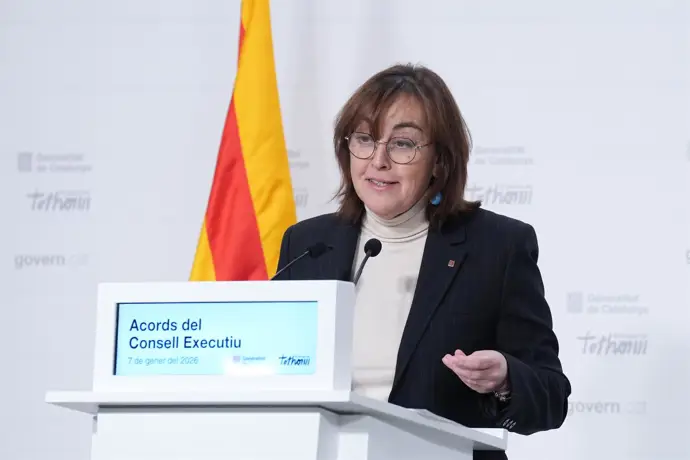Sílvia Paneque en rueda de prensa