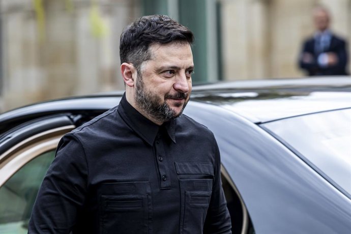 7 de janeiro de 2026, Nicósia, Limassol, Chipre: VOLODYMYR ZELENSKYY chega ao Palácio Presidencial, Nicósia, Chipre, em 7 de janeiro de 2026. O presidente da Ucrânia, Volodymyr Zelenskyy, visita o Chipre para participar da cerimônia de abertura da presidê