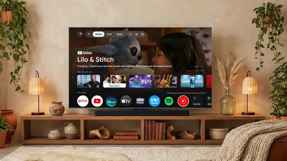 Imagen de un televisor con Google TV.