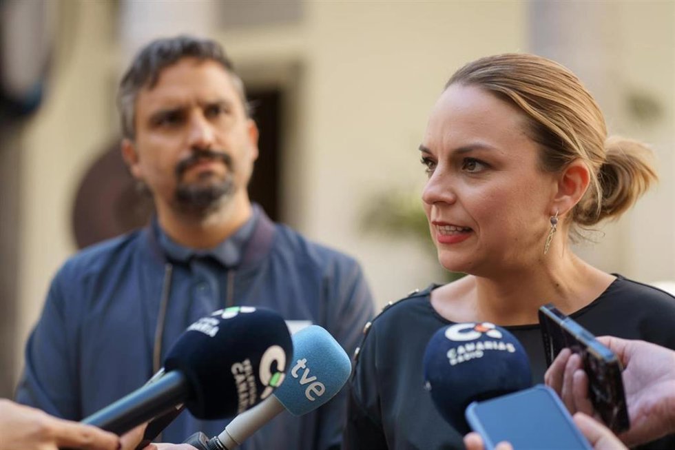 La portavoz de Podemos Canarias, Noemí Santana