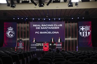 General view during the draw for the round of 16 of the Copa del Rey, at the Ciudad del Futbol, on January 07, 2026, in Las Rozas, Madrid, Spain.