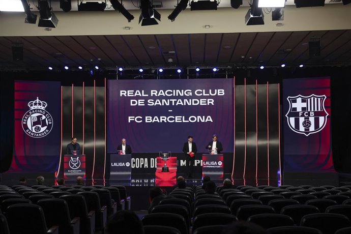 General view during the draw for the round of 16 of the Copa del Rey, at the Ciudad del Futbol, on January 07, 2026, in Las Rozas, Madrid, Spain.