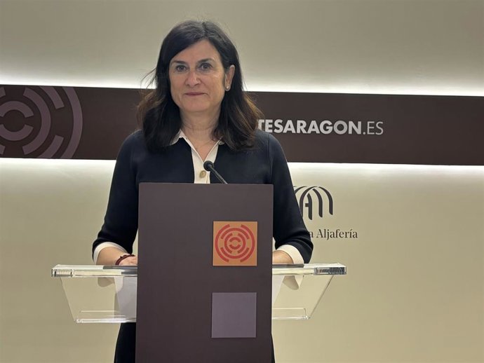 Archivo - La diputada de CHA Isabel Lasobras.