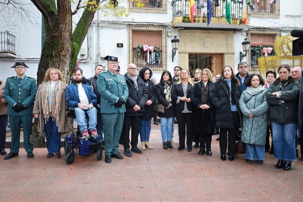 Concentración celebrada en Quesada tras la muerte de la mujer.