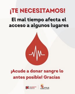 Gráfico difundido por Dona Sangre sobre la situación crítica de las reservas este miércoles, 7 de enero