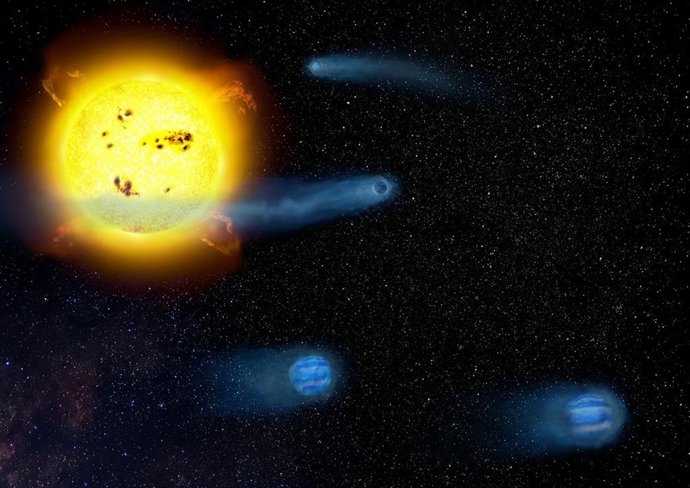 Un estudio mide por primera vez la masa y densidad de cuatro planetas "recién nacidos" en el sistema V1298 Tau