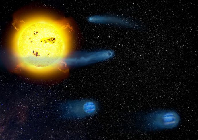 Un estudio mide por primera vez la masa y densidad de cuatro planetas "recién nacidos" en el sistema V1298 Tau