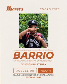 Cartel de la exposición 'Barrio' de Jesús Kollyadem.
