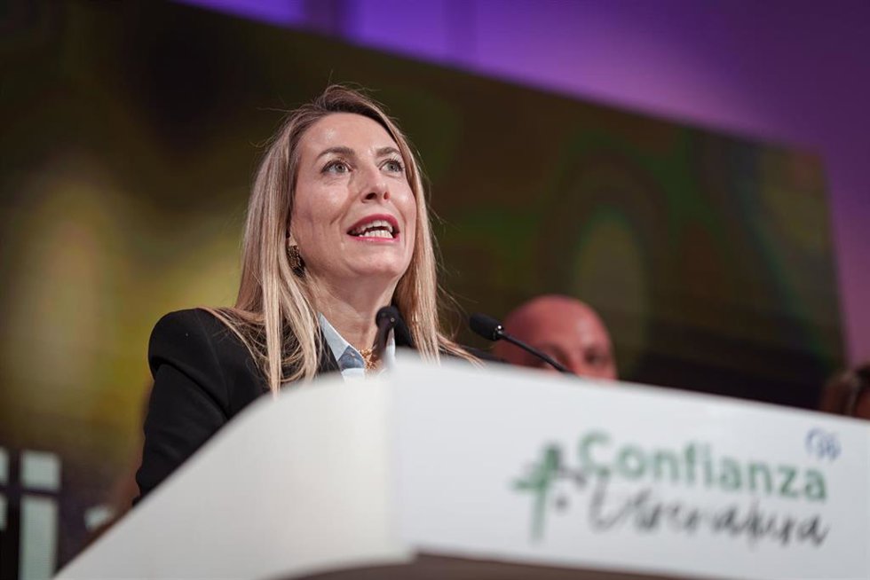 Imagen de archivo de la presidenta de Extremadura, María Guardiola