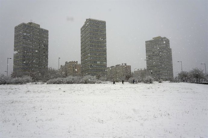 Nieve en Vitoria (Álava)