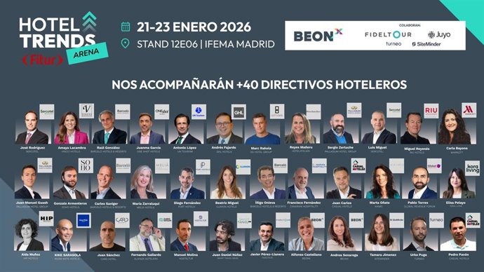 BEONx volverá a reunir en Fitur 2026 a más de 40 directivos de importantes cadenas hoteleras