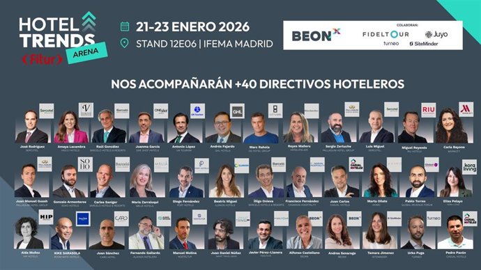 BEONx volverá a reunir en Fitur 2026 a más de 40 directivos de importantes cadenas hoteleras