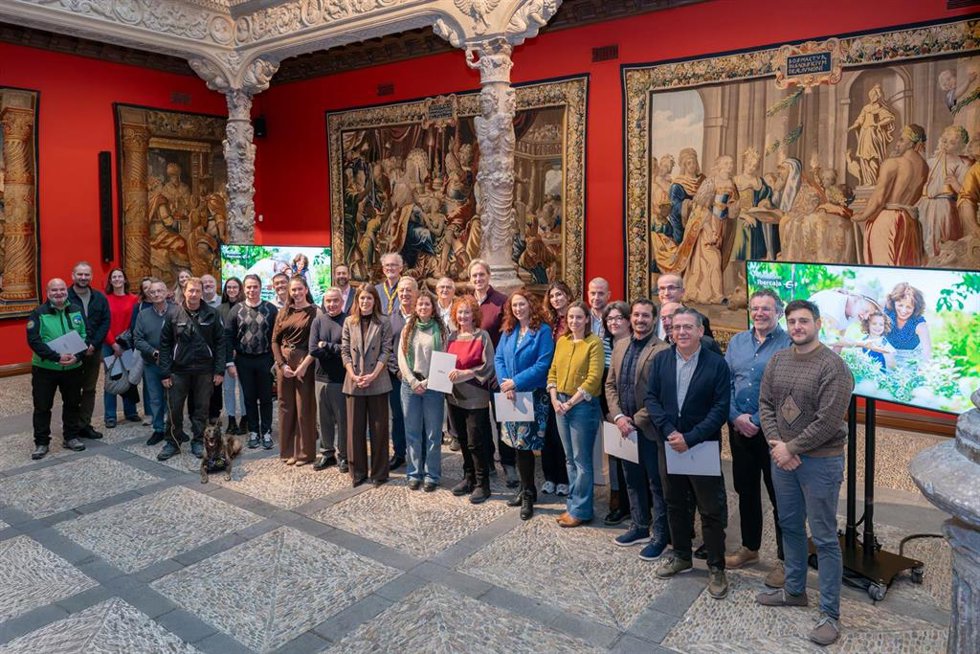 Acto de entrega de las ayudas de la convocatoria de Medioambiente impulsada por Fundación Ibercaja a nivel nacional.