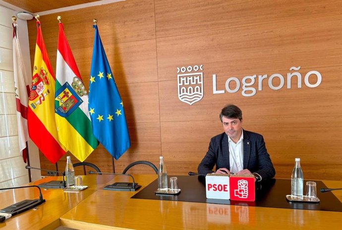 El portavoz del PSOE en el Ayuntamiento de Logroño, Luis Alonso.