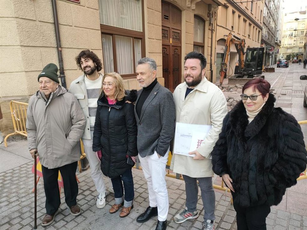 Inicio de obras en la calle Beti Jai de Logroño