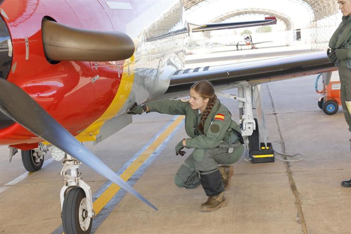 La Princesa Leonor durante su formación en la Academia General del Aire y del Espacio