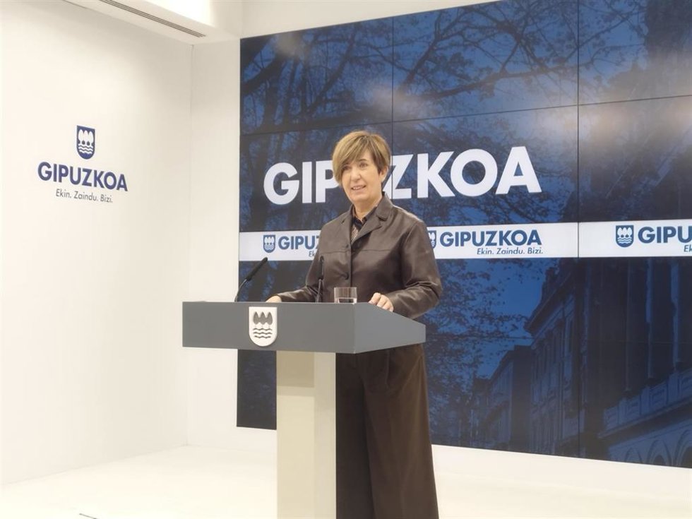 La portavoz de la Diputación de Gipuzkoa, Irune Berasaluze
