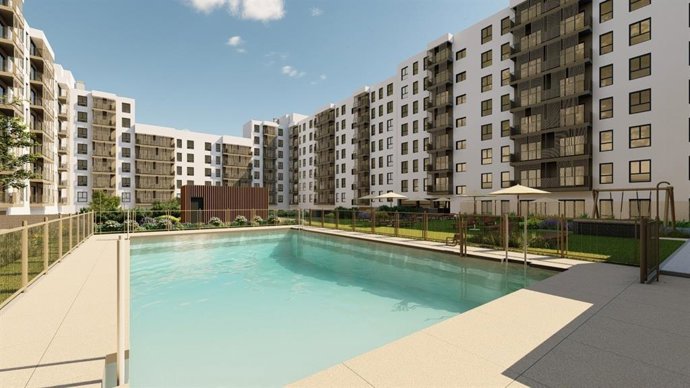 M&G suma casi 1.000 unidades a su cartera de 'living' tras invertir 239 millones en España. Recurso de una promoción en Valdebebeas (Madrid).