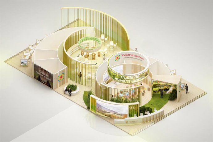 Recreación del stand de Navarra el FITUR 2026.