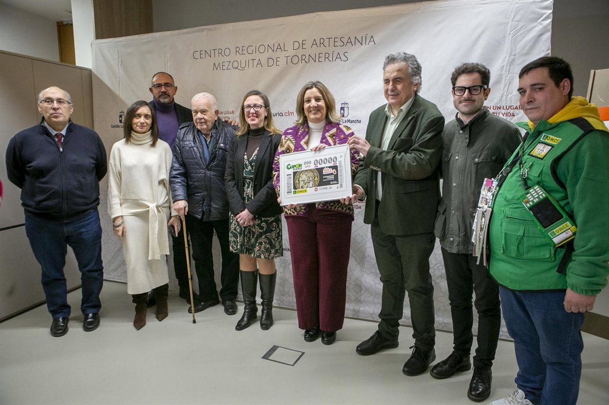 El damasquinado toledano se podrá encontrar en 5 millones de cupones de la ONCE del sorteo del 13 de enero