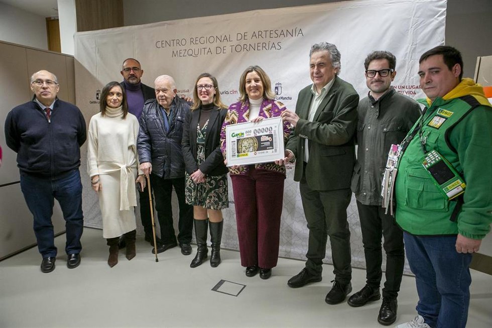 El damasquinado toledano se podrá encontrar en 5 millones de cupones de la ONCE del sorteo del 13 de enero