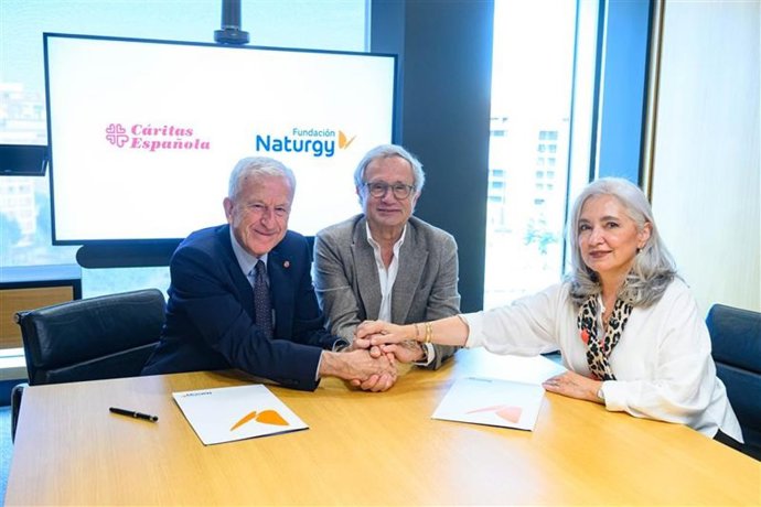 Fundación Naturgy y Cáritas renuevan su acuerdo contra la pobreza energética