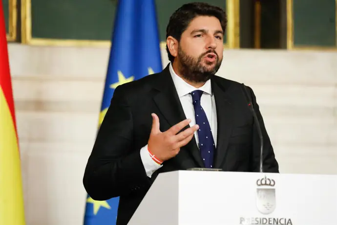 Fernando López Miras, presidente de la Región de Murcia