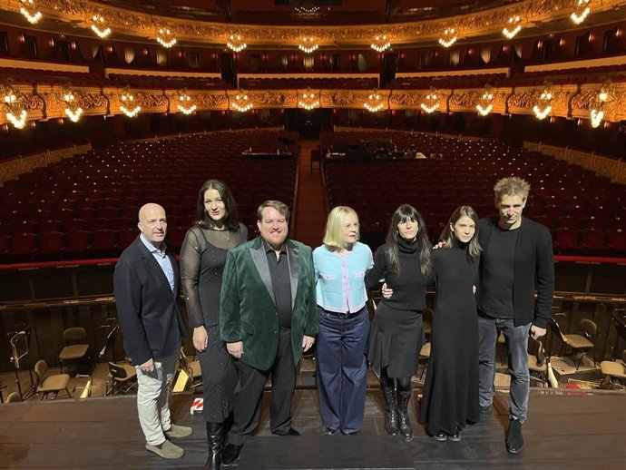 Presentación de la nueva producción de 'Tristan und Isolde' en el Liceu de Barcelona, con la soprano Lise Davidsen en el rol de Isolda